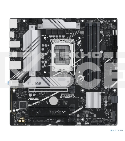 Материнская плата ASUS PRIME B760M-A-CSM, Socket LGA 1700, Intel B760, 4xDDR5, 4xSATA, 2xM.2, 1xPCIe 4.0 x16, 1xPCIe 4.0 x4, 2xHDMI, 1xDP, 1x 2.5Gb LAN, 2xUSB-A 3.1, 4xUSB-A 2.0, 3x3.5 мм, 7.1, mATX