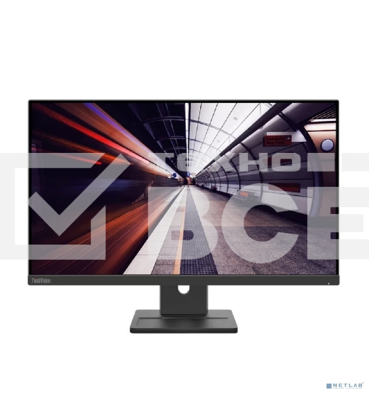 Монитор 23.8' Lenovo E24-30 IPS 1920x1080, 100 Гц, 6 мс, 16:9, 250 кд/м², 1xVGA, 1xHDMI, 1xDP, 2x2Вт, черный