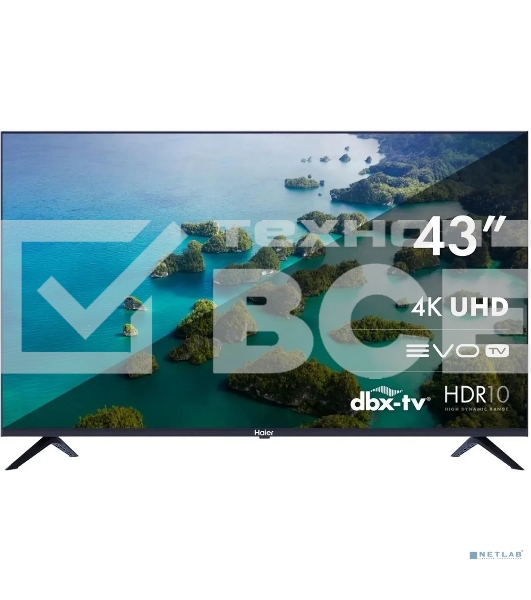 Телевизор Haier 43' DH1VYKD00RU S2 черный LED 4K UHD 60Hz Smart TV