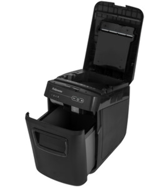 Шредер Fellowes AutoMax 200C (секр.P-4)/фрагменты/200лист./32лтр./пл.карты