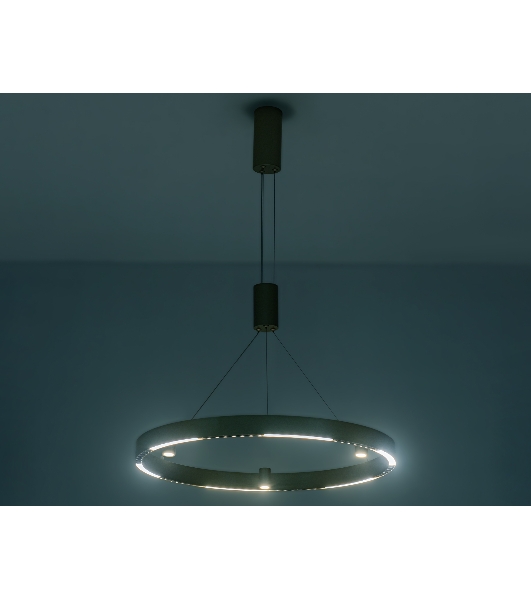 Подвесной светодиодный светильник Ambrella light FL5846/1+3 GD золото 40W 3000K/4200K/6400K D600*1200 (без ПДУ)