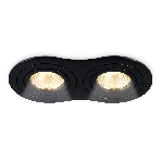Встраиваемый поворотный точечный светильник Ambrella light TN102507/2 BK черный GU5.3 175*95*28, фото3