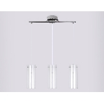 Светильник Ambrella light TR3675/3 CH/CL/FR хром/прозрачный/белый матовый E14/3 max 40W 640*110*900, фото 1