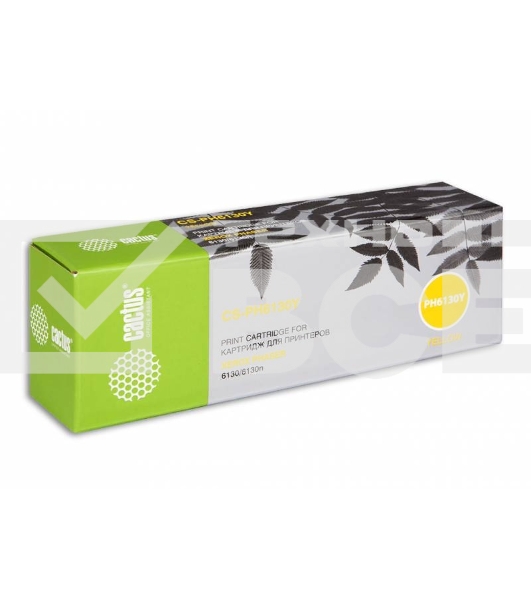 Картридж лазерный Cactus CS-PH6130Y (106R01284) желтый (1900 стр.) для Xerox 6130/6130n