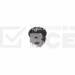 Выключатель клавишный круглый 250V 3А (2с) ON-OFF черный  Micro  Rexant, фото 1