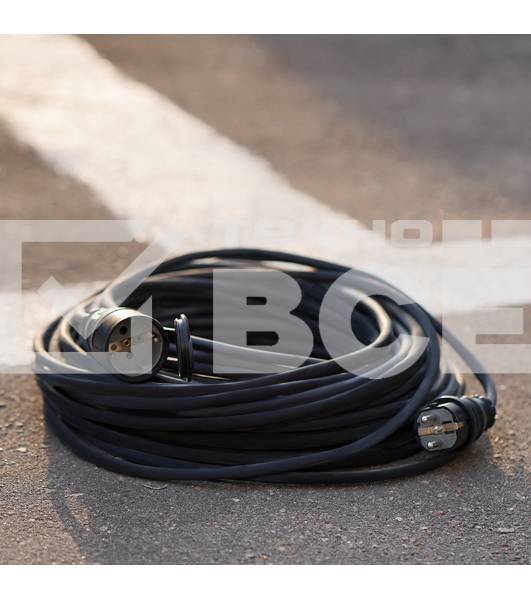 Удлинитель-шнур Rexant КГ 3х1.5, 30 м, морозостойкий, с/з, 16 А, 3500 Вт, IP44 (Сделано в России)