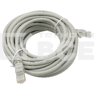 Патч-корд Buro Basic UTP 4 пары cat6 CCA molded 10м серый RJ-45 (m)-RJ-45 (m)