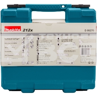 Набор принадлежностей Makita E-06270 212 предметов (жесткий кейс)