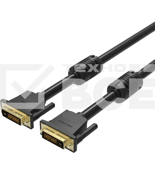 Кабель Vention DVI-D Dual link 25M/25M с ферритовым фильтром - 2м.