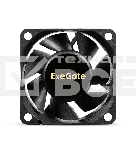 Вентилятор для корпуса ExeGate ExtraPower EP06025B2P черный, 60 мм, 4500 об/мин, 31 дБ, 2 pin