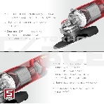 Угловая шлифовальная машина Зубр 230 мм, 2600 Вт., фото6