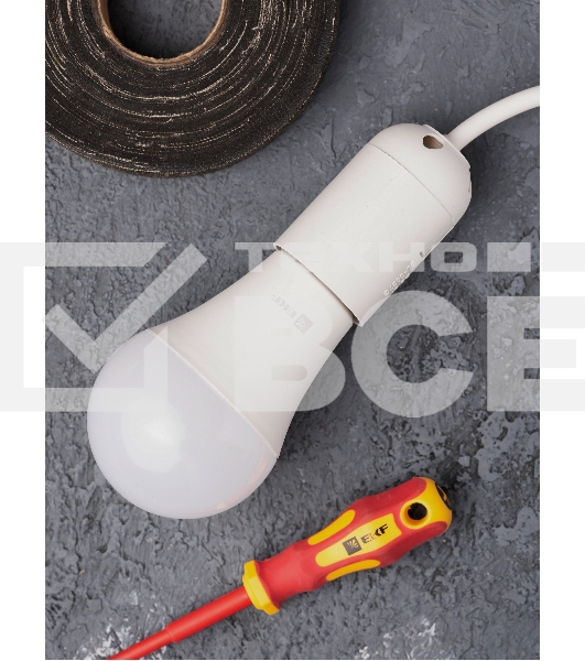 Патрон Е27 пластиковый подвесной термостойкий пластик бел. PROxima