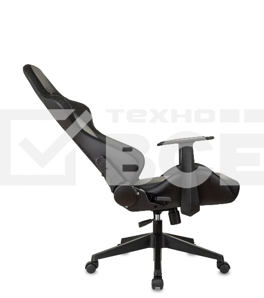 Кресло игровое Zombie GAME RGb черный эко.кожа/ткань крестов. пластик