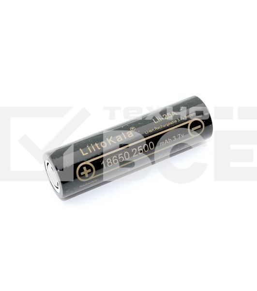 Аккумулятор типа 18650 Li-Ion LiitoKala Lii-25A, 2500mAh, 3.7V