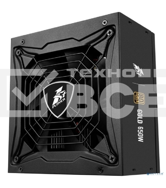 Блок питания 1STPLAYER STEAMPUNK PS-750SP, 750Вт, 80 PLUS Gold, 140мм, модульный, черный