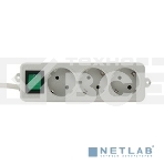 Сетевой фильтр удлинитель Гарнизон EL-NB-G3-W-3, 3 евророзетки с выключателем и заземлением, допустимый ток 10А, длина 3м., фото9