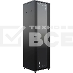 Шкаф коммутационный NTSS Премиум (NTSS-R42U6060GS-BL) напольный 42U 600x600мм пер.дв.стекл металл 900кг черный 510мм 86кг 1987мм IP20 сталь, фото8