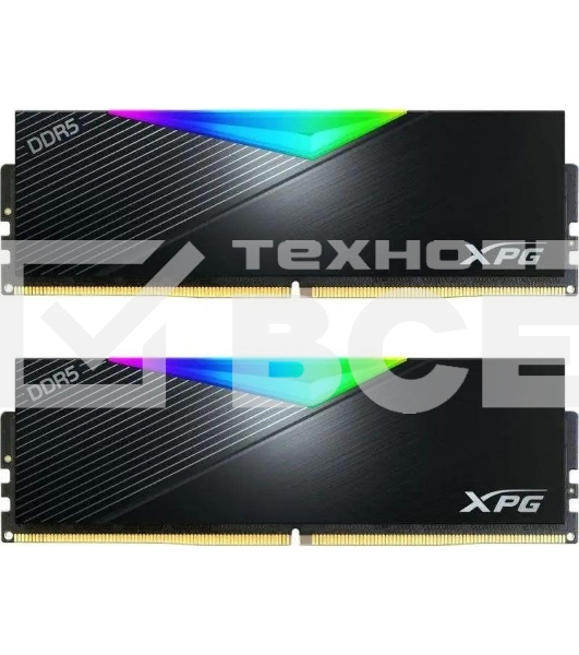 Оперативная память XPG Lancer, DDR5, 32GB (2x16GB), 6800MHz, CL34, с радиаторами, RGB, черный