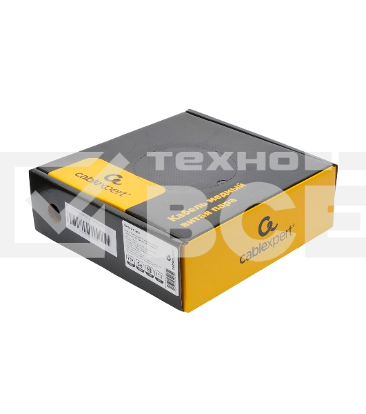 Кабель Cablexpert FPC-5051E-4-CU-OUT/100, FTP outdoor 4x2x0.51, медный, кат.5e, однож., 100м, box, черный