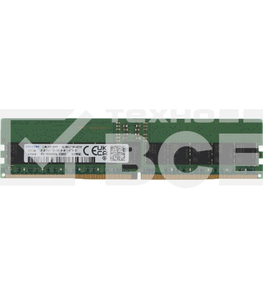 Оперативная память Samsung, DDR5, 32GB (1x32GB), 4800MHz, CL40, ECC, RDIMM, OEM