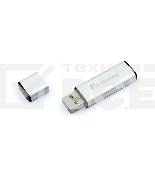 Флешка USB Dr. Memory 009 32Гб, USB 3.0, серебристый