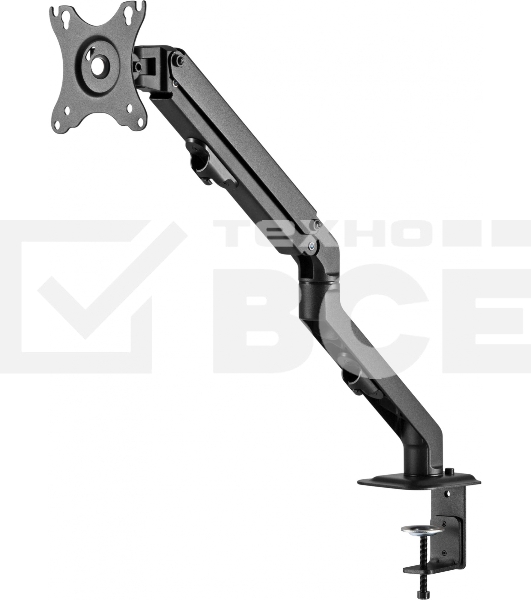 Кронштейн для мониторов Ultramounts UM728 черный 17'-27' макс.7кг крепление к столешнице поворот и наклон