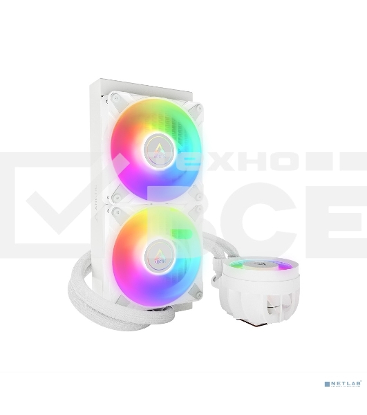 Жидкостная система охлаждения Arctic Liquid Freezer III 240 A-RGB белый, 120 мм, алюминий, 2800 об/мин, 25 дБ, 4 pin, 250 Вт