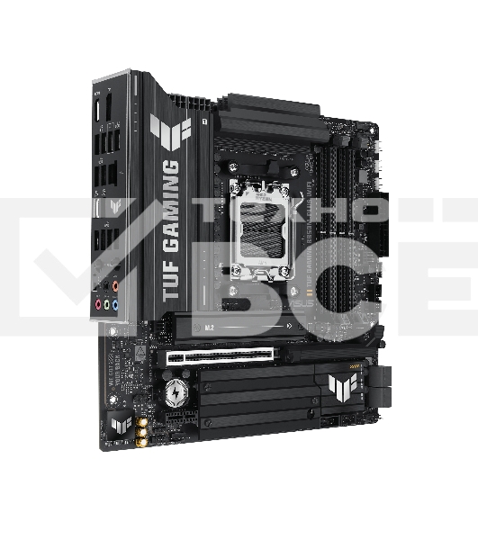 Материнская плата ASUS TUF GAMING B850M-PLUS WIFI, AM5, AMD B850, 4xDDR5, 4xSATA, 3xM.2, 1xPCIe 4.0 x16, 1xHDMI, 1xDP, 1x 2.5Gb LAN, 1xUSB-C 20Gbps, 3xUSB-A 10Gbps, 4xUSB-A 5Gbps, 4xUSB-A 2.0, 7.1, micro-ATX