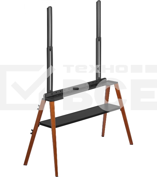 Подставка для телевизора Cactus CS-ST3647BKWN черный/орех 49