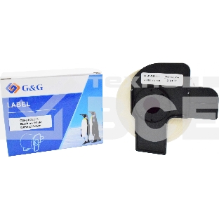 Картридж ленточный G&G GG-DK22223 черный на белом 50x30.48 для Brother P-touch QL-500, QL-550, QL-700, QL-800