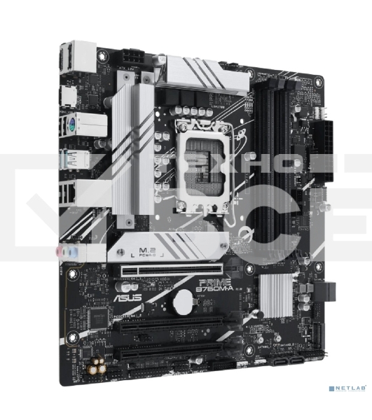 Материнская плата ASUS PRIME B760M-A-CSM, Socket LGA 1700, Intel B760, 4xDDR5, 4xSATA, 2xM.2, 1xPCIe 4.0 x16, 1xPCIe 4.0 x4, 2xHDMI, 1xDP, 1x 2.5Gb LAN, 2xUSB-A 3.1, 4xUSB-A 2.0, 3x3.5 мм, 7.1, mATX