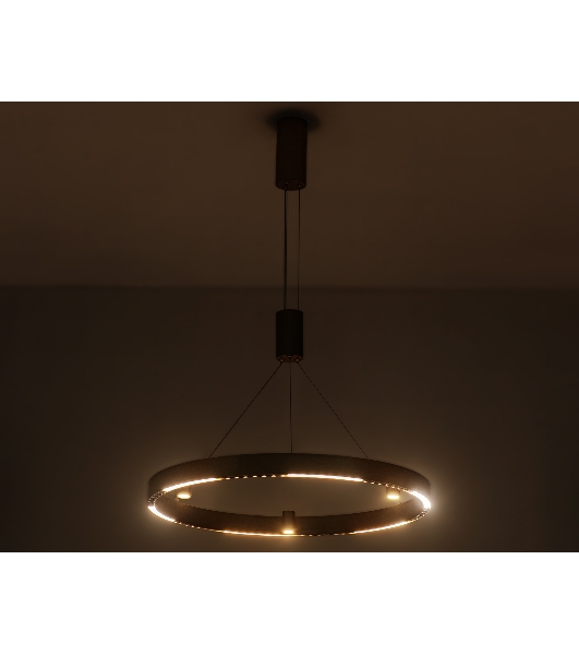 Подвесной светодиодный светильник Ambrella light FL5846/1+3 GD золото 40W 3000K/4200K/6400K D600*1200 (без ПДУ)