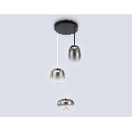 Подвесной светодиодный светильник Ambrella light LH11099/3 BK/SM черный/дымчатый 12W 3000K D350*1505, фото7