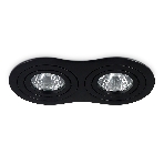 Встраиваемый поворотный точечный светильник Ambrella light TN102507/2 BK черный GU5.3 175*95*28, фото 1