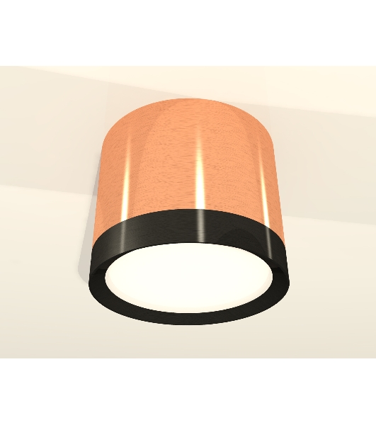 Светильник Ambrella Light XS8122001 PPG/PBK золото розовое полированное/черный полированный GX53 (C8122, N8113)
