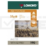 Фотобумага Lomond 0102036 A4/190г/м2/25л./белый матовое для струйной печати, фото 1