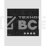 Панель варочная LEX GVG 640-1 BLгазовая 1000-3500Вт 4конфорки газ контроль, фото13