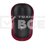 Мышь беспроводная Logitech M185, красный, 1000 dpi, радиоканал, USB, кнопки - 3, фото3