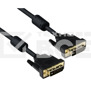 Кабель DVI dual link (25M-25M) 5м Exegate, позолоченные контакты