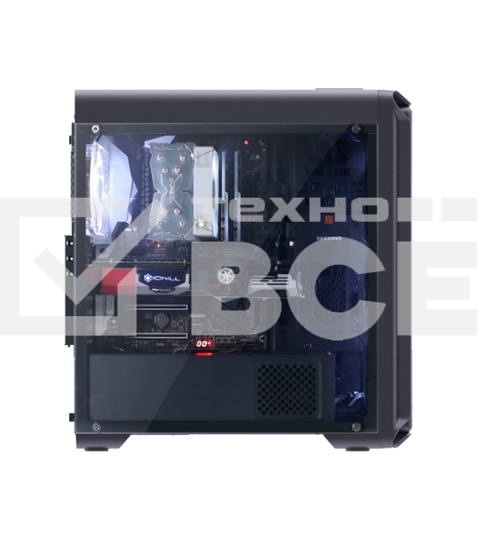 Корпус ZALMAN I3, без БП, большое боковое окно, черный,  ATX