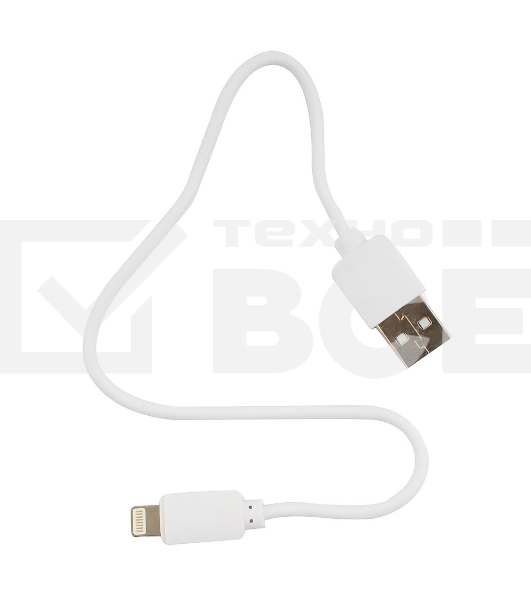 Кабель USB Гарнизон GCC-USB2-AP2-0.3M-W AM/Lightning, для iPhone5/6/7, IPod, IPad, 0.3м, белый, пакет