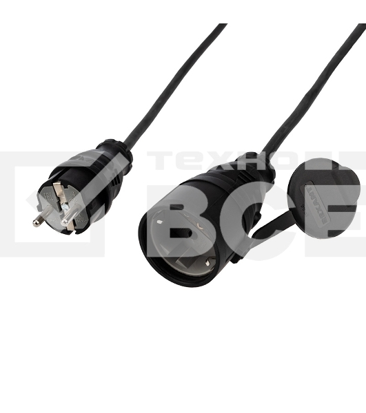 Удлинитель-шнур Rexant КГ 3х1.5, 30 м, морозостойкий, с/з, 16 А, 3500 Вт, IP44 (Сделано в России)