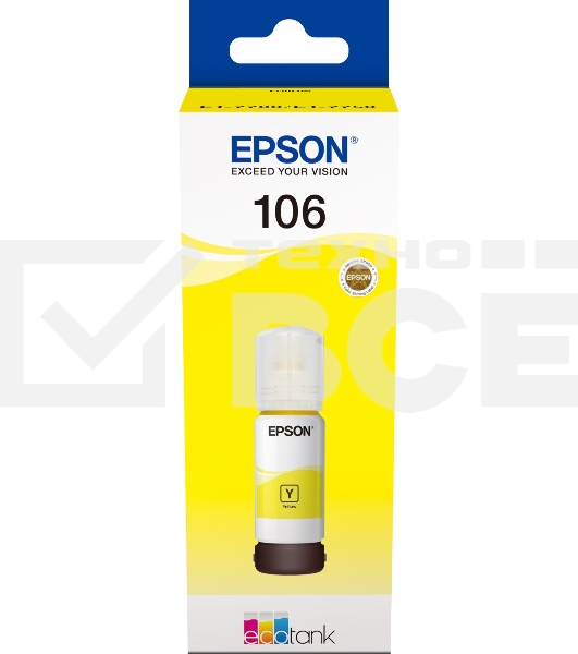 Чернила Epson 106Y C13T00R440 желтый (70 мл) для Epson L7160/7180