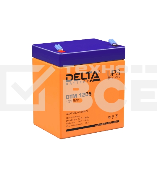 Батарея Delta DTM 1205 (12V, 5Ah)