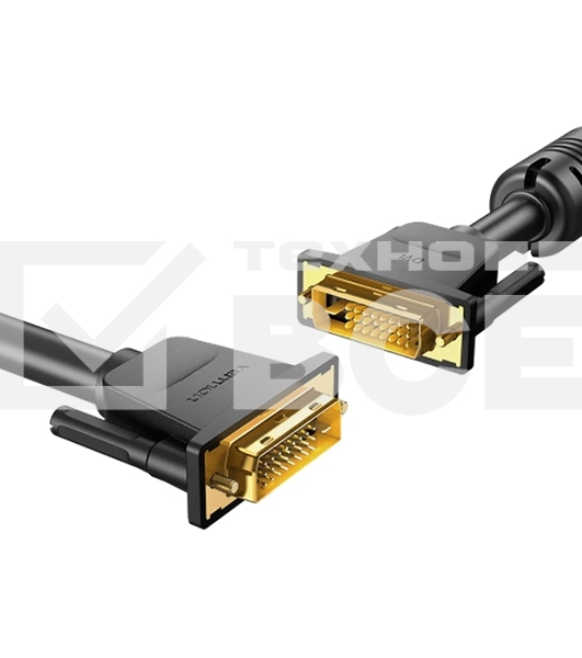 Кабель Vention DVI-D Dual link 25M/25M с ферритовым фильтром - 2м.