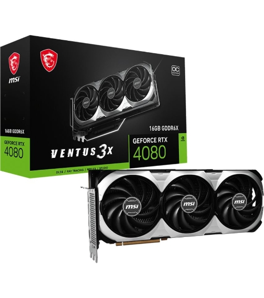 Видеокарта MSI PCI-E 4.0 RTX 4080 16GB VENTUS 3X OC