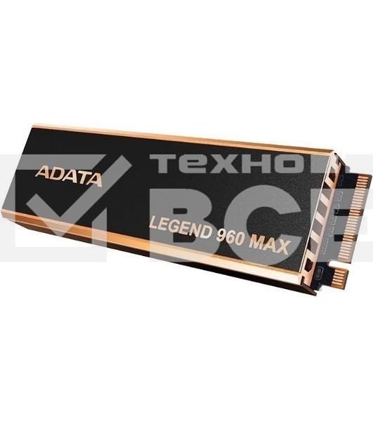 Накопитель SSD ADATA LEGEND 960 MAX, 2Tb, PCIe 4.0 x4, M.2 2280, NVMe, R/W 7400/6800, с радиатором