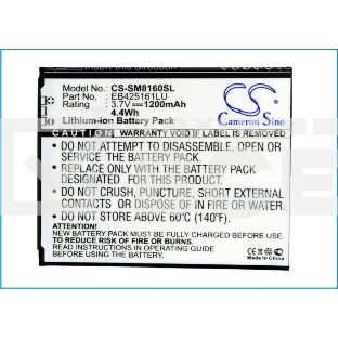 Аккумулятор CameronSinoCS-SM8160SL EB425161LU для Samsung Galaxy S3 mini i81903.7V / 1200mAh / 4.44Wh