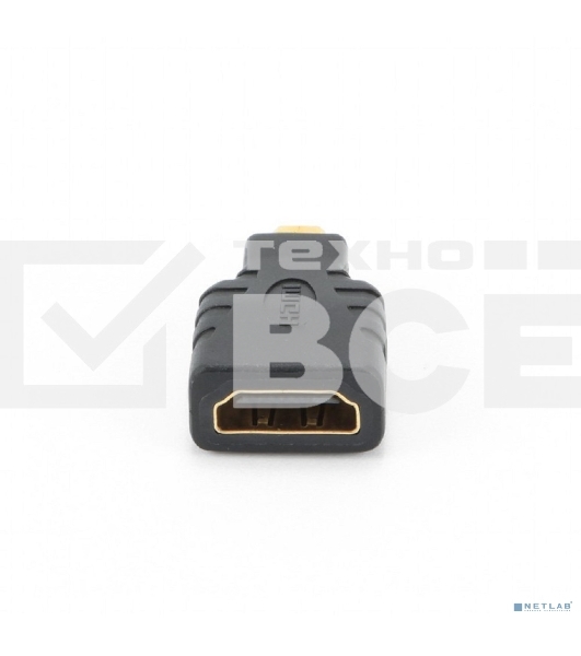 Переходник Gembird Переходник HDMI-microHDMI 19F/19M, золотые разъемы, пакет