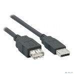 Кабель удлинитель Filum USB 2.0, 1.8 м., серый, разъемы: USB A male-USB A female, пакет. FL-C-U2-AM-AF-1.8M (894169), фото 1